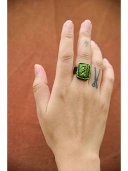 Ziddi - Green Inaya Ring