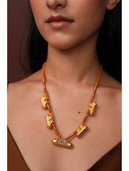Ziddi - 22K Gold Plated Talisman Necklace