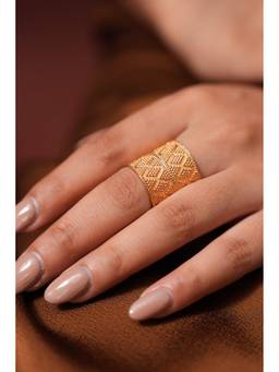 Ziddi - 22K Gold Plated Zareen Ring