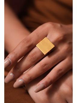 Ziddi - 22K Gold Plated Gold Chokor Ring