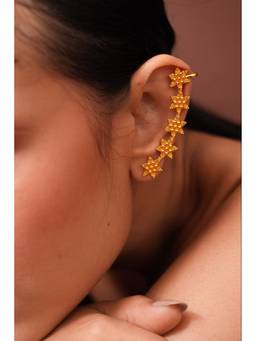 Ziddi - 22K Gold Plated Tara Ear Cuffs