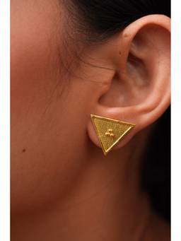 Ziddi - 22K Gold Plated Tikon Studs