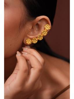 Ziddi - 22K Gold Plated Gold Gul Earcuffs