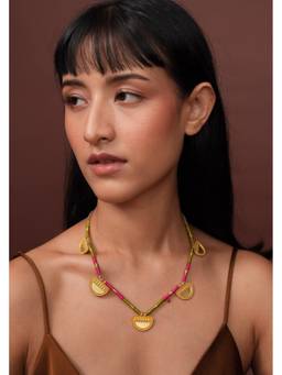 Ziddi - 22k Gold Plated Madoor Necklace