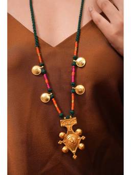 Ziddi - 22k Gold Plated Lily Necklace