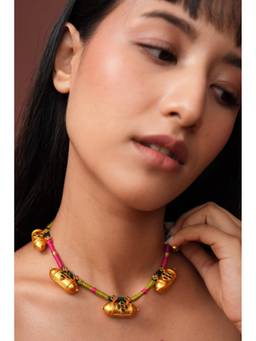 Ziddi - 22K Gold Plated Taveez Necklace