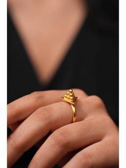 Ziddi - 22k Gold Plated Majnu Ring