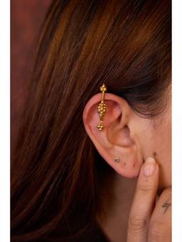 Ziddi - Gold Laila Pair Of Ear Cuffs