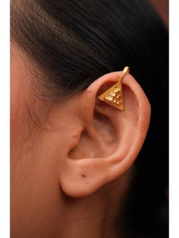 Ziddi - 22k Gold Plated Majnu Pair Of Ear Clip-Ons
