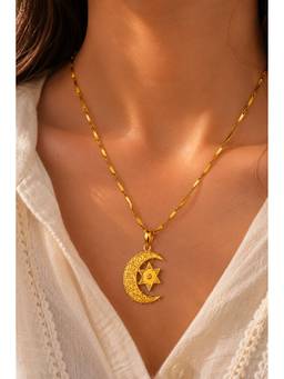 Ziddi - 22K Gold Plated Gold Chaandni Raat Pendant