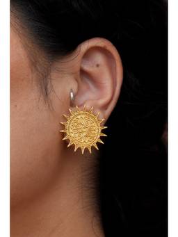 Ziddi - 22K Gold Plated Gold Din Raat Studs