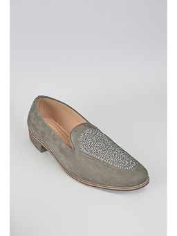 RNG Safawala - Grey Gunmetal Tube Juttis