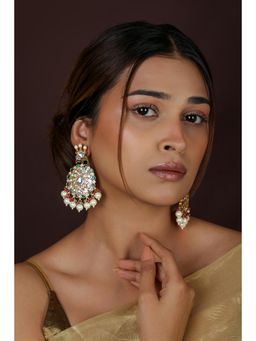 RIANA JEWELLERY - Statement White Earrings