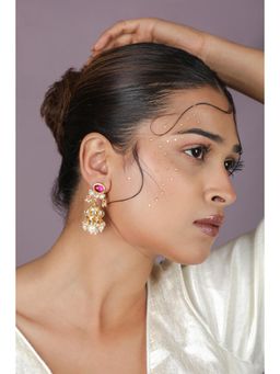 RIANA JEWELLERY - Small Pink Jhumka Earrings