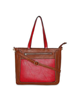 Giordano - Womens Brown Satchel with Detachable Strap (M)