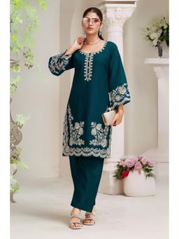 Autumnlane - Akon Peacock Embroidery Kurta and Pant