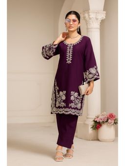 Autumnlane - Akon Thistle Embroidery Kurta and Pant