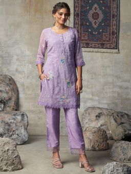 Autumnlane - Anumeha Lavender Work Kurta and Pant