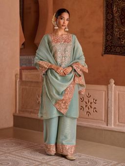 Autumnlane - Gaurisha Oxley Full Work Premium Kurta Palazzo and Dupatta