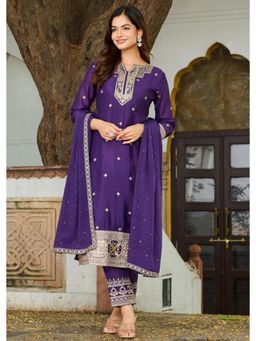 Autumnlane - Lopa Orchid Full Work Kurta Pant and Dupatta