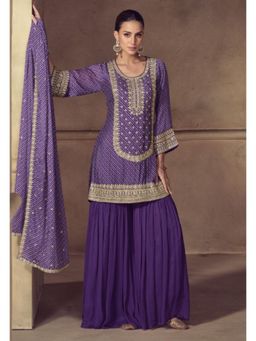 Autumnlane - Nimrat Orchid Full Heavy Work Kurta & Sharara with Dupatta
