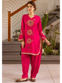 Autumnlane - Sonpal Cameo Work Kurta and Salwar