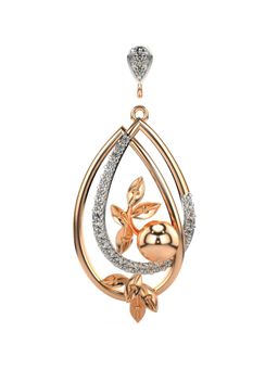 Valanova - Hallmarked 18K Gold and Certified Lab Grown Diamond 0.17Cts | Vgp0085 Rose Gold Pendants