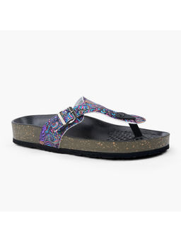 SOLETHREADS - Athena Solid Dark Multi-Color Women Sandals