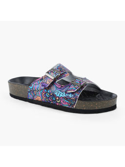 SOLETHREADS - Athena Solid Dark Multi-Color Women Sandals