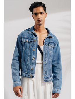 FREAKINS - Light Blue Towel Basic Men Jacket