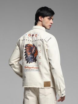 Jack & Jones - Beige Regular Fit Outerwear Jacket