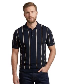Pierre Carlo - Men Polo Collar T-Shirt Black