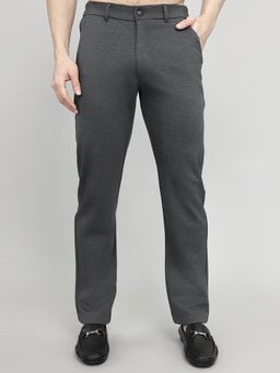 Rock.it - Mens Smart Fit Solid Chinos Charcoal