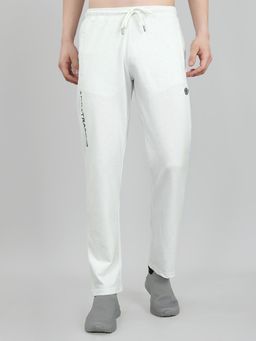 Monte Carlo - Mens Regular Fit Solid Lower Trackpants White