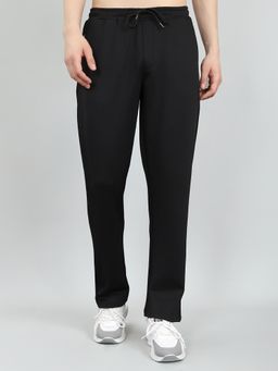 Monte Carlo - Mens Regular Fit Solid Lower Trackpants Black