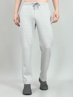 Monte Carlo - Mens Regular Fit Geometric Woven Lower Trackpants Grey