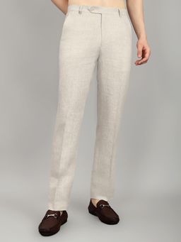 Monte Carlo - Mens Tapered Fit Mid Rise Trouser Beige