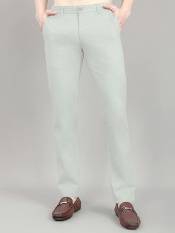 Monte Carlo - Men Slim Fit Micro Check Trouser Green