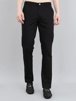 Monte Carlo - Mens Slim Fit Solid Trouser Black