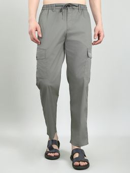 Monte Carlo - Men Regular Fit Solid Lower Trackpants Grey