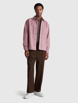 United Colors of Benetton - Spread Collar Solid Shirt Pink