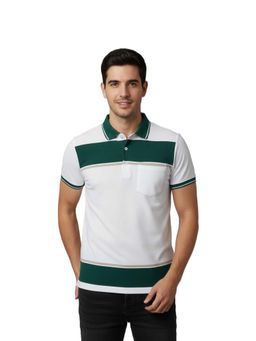 Pierre Carlo - Men Polo Collar T-Shirt Green