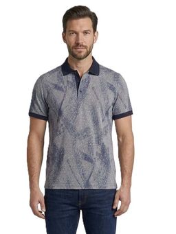 Pierre Carlo - Men Polo Collar T-Shirt Navy Blue