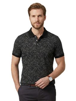 Pierre Carlo - Men Polo Collar T-Shirt Black