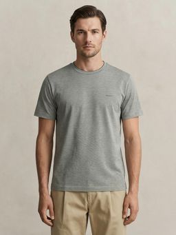 GANT - Men Pure Cotton Green 2-Tone T-Shirt