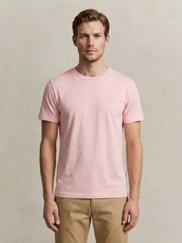 GANT - Men Pure Cotton Pink T-Shirt