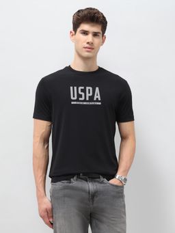 U.S. Polo Assn. Denim Co. - Mens Slim Fit Brand Printed T-Shirt Black