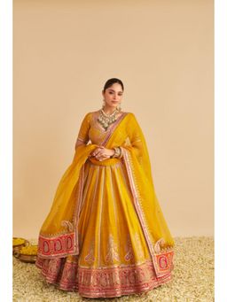 Sheetal Batra - Amara - Mustard Lehenga With Blouse And Dupatta Set