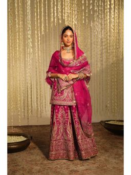 Sheetal Batra - Mazneen - Hot Pink Kurta , Sharara And Dupatta Set