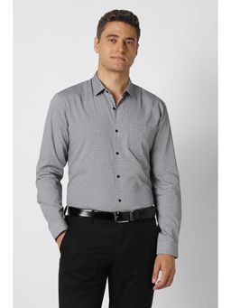 Peter England - Men Grey Regular Fit Full Sleeves Formal Shirt